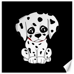 Cute Dalmatian Puppy  Canvas 16  X 16   by Valentinaart