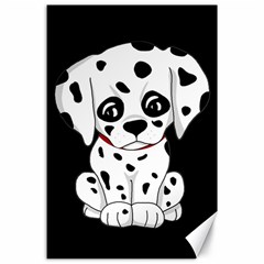 Cute Dalmatian Puppy  Canvas 24  X 36  by Valentinaart