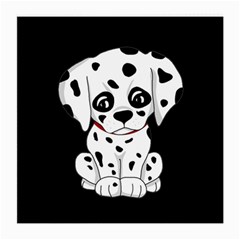 Cute Dalmatian Puppy  Medium Glasses Cloth (2-side) by Valentinaart