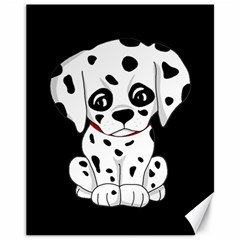 Cute Dalmatian Puppy  Canvas 11  X 14   by Valentinaart