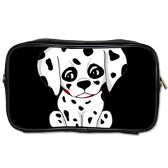 Cute Dalmatian Puppy  Toiletries Bags by Valentinaart