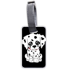 Cute Dalmatian Puppy  Luggage Tags (one Side)  by Valentinaart