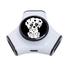 Cute Dalmatian Puppy  3-port Usb Hub by Valentinaart