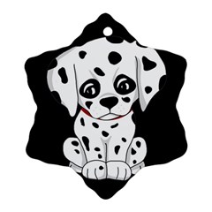 Cute Dalmatian Puppy  Ornament (snowflake) by Valentinaart