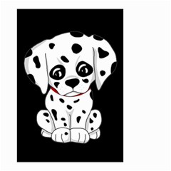 Cute Dalmatian Puppy  Small Garden Flag (two Sides) by Valentinaart