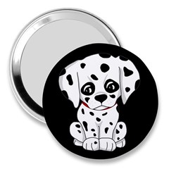 Cute Dalmatian Puppy  3  Handbag Mirrors by Valentinaart