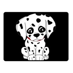 Cute Dalmatian Puppy  Double Sided Fleece Blanket (small)  by Valentinaart