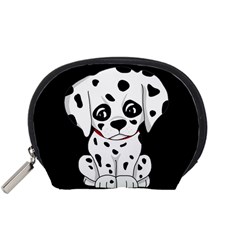 Cute Dalmatian Puppy  Accessory Pouches (small)  by Valentinaart