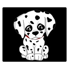 Cute Dalmatian Puppy  Double Sided Flano Blanket (small)  by Valentinaart