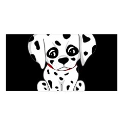 Cute Dalmatian Puppy  Satin Shawl by Valentinaart