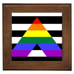 Straight Ally Flag Framed Tiles by Valentinaart