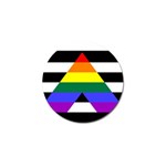 Straight Ally flag Golf Ball Marker (4 pack) Front