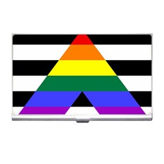 Straight Ally Flag Business Card Holders by Valentinaart