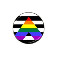 Straight Ally Flag Hat Clip Ball Marker (4 Pack) by Valentinaart