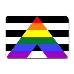 Straight Ally Flag Small Doormat  by Valentinaart