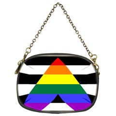 Straight Ally Flag Chain Purses (two Sides)  by Valentinaart