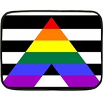 Straight Ally flag Double Sided Fleece Blanket (Mini)  35 x27  Blanket Front