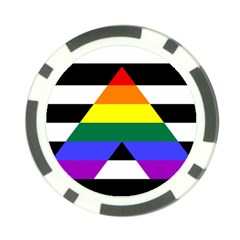 Straight Ally Flag Poker Chip Card Guard (10 Pack) by Valentinaart