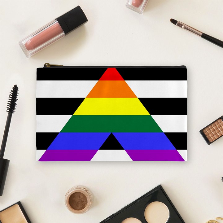 Straight Ally flag Cosmetic Bag (Medium) 