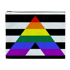 Straight Ally Flag Cosmetic Bag (xl) by Valentinaart