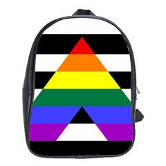 Straight Ally Flag School Bag (large) by Valentinaart