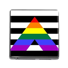 Straight Ally Flag Memory Card Reader (square) by Valentinaart