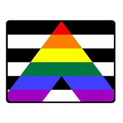 Straight Ally Flag Fleece Blanket (small) by Valentinaart