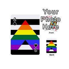 Straight Ally Flag Playing Cards 54 (mini)  by Valentinaart