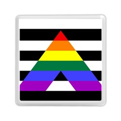 Straight Ally Flag Memory Card Reader (square)  by Valentinaart