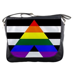 Straight Ally Flag Messenger Bags by Valentinaart