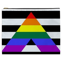 Straight Ally Flag Cosmetic Bag (xxxl)  by Valentinaart