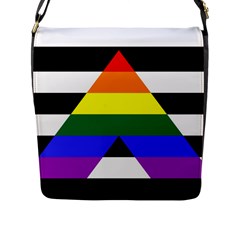 Straight Ally Flag Flap Messenger Bag (l)  by Valentinaart