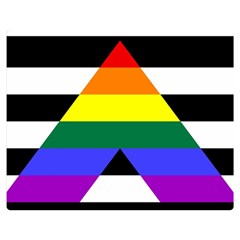 Straight Ally Flag Double Sided Flano Blanket (medium)  by Valentinaart