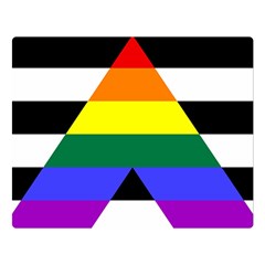 Straight Ally Flag Double Sided Flano Blanket (large)  by Valentinaart