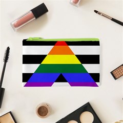 Straight Ally Flag Cosmetic Bag (xs) by Valentinaart