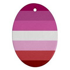 Lesbian Pride Flag Ornament (oval) by Valentinaart