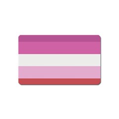 Lesbian Pride Flag Magnet (name Card) by Valentinaart