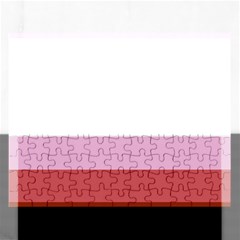 Lesbian Pride Flag Rectangular Jigsaw Puzzl by Valentinaart