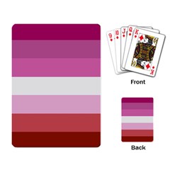 Lesbian Pride Flag Playing Card by Valentinaart