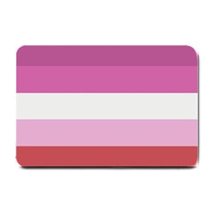 Lesbian Pride Flag Small Doormat  by Valentinaart