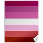 Lesbian Pride Flag Canvas 11  x 14   10.95 x13.48  Canvas - 1