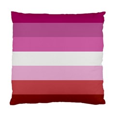 Lesbian Pride Flag Standard Cushion Case (one Side) by Valentinaart