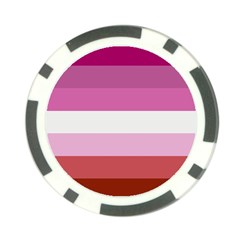 Lesbian Pride Flag Poker Chip Card Guard (10 Pack) by Valentinaart