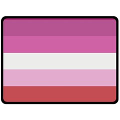 Lesbian Pride Flag Fleece Blanket (large)  by Valentinaart