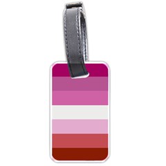 Lesbian Pride Flag Luggage Tags (one Side)  by Valentinaart