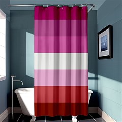 Lesbian Pride Flag Shower Curtain 36  X 72  (stall)  by Valentinaart