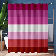 Lesbian Pride Flag Shower Curtain 60  X 72  (medium)  by Valentinaart