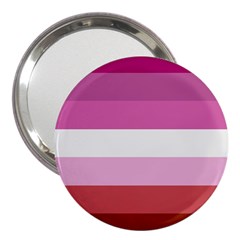 Lesbian Pride Flag 3  Handbag Mirrors by Valentinaart