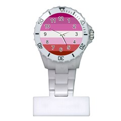 Lesbian Pride Flag Plastic Nurses Watch by Valentinaart