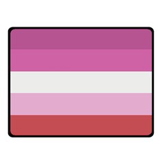 Lesbian Pride Flag Double Sided Fleece Blanket (small)  by Valentinaart